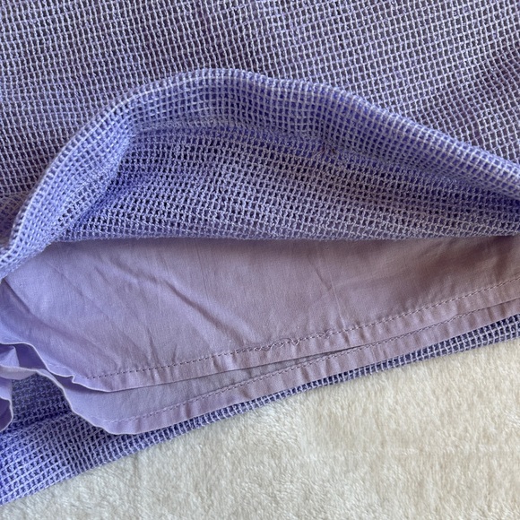 Umgee USA‎ Lilac High Waisted Pleated Dress Shorts, size M, elastic waist - Picture 8 of 13